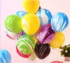 10-inch agate balloons, 2.3g thickened wedding seven-color latex balloons, birthday party colorful cloud balloons wholesale Specification image